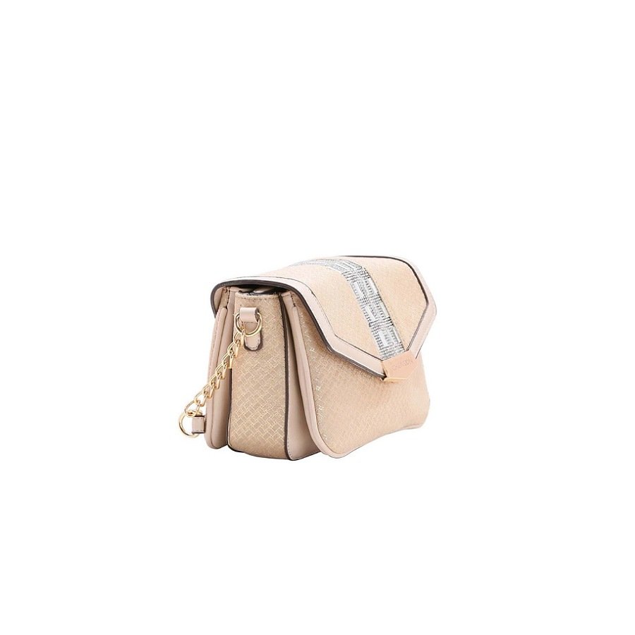 Bolsa Chenson Transversal Glamour 83537 - Feminino Bege 2