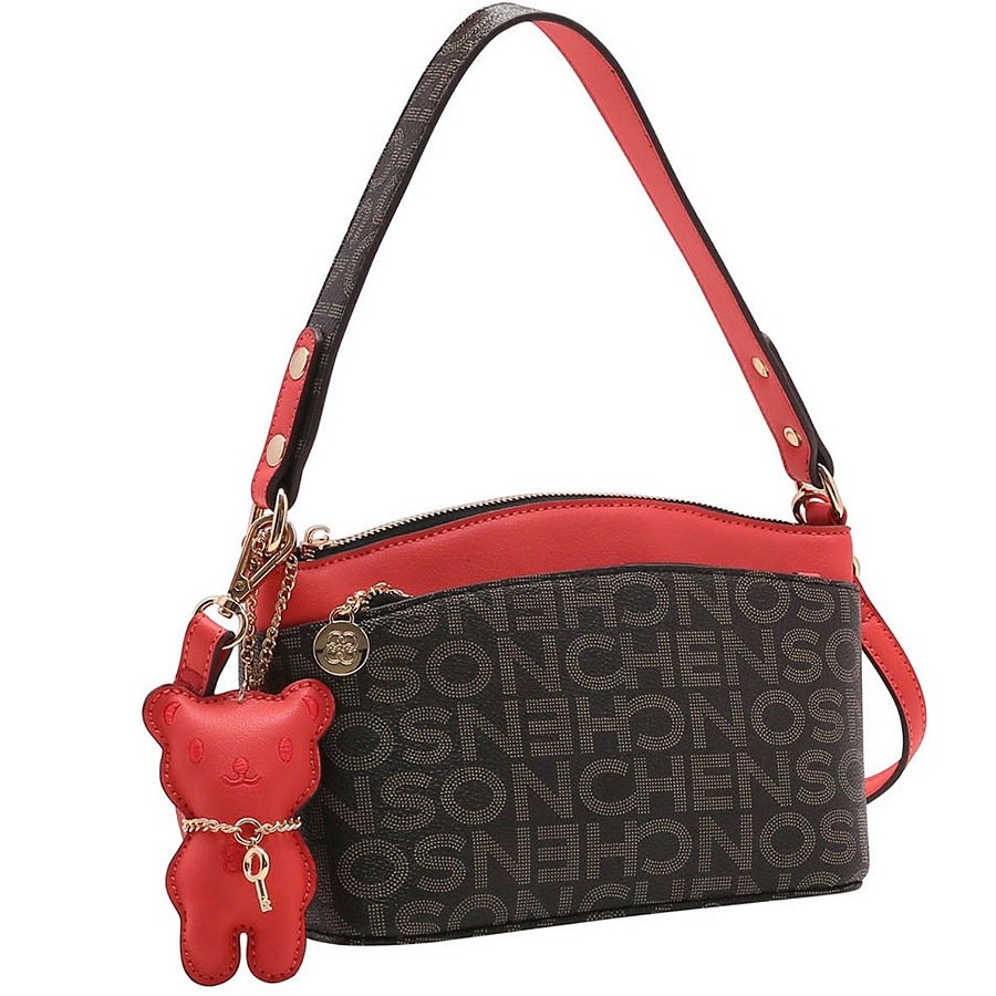 Bolsa Feminina Chenson Monograma Fun de Ombro 83341 Marrom 1