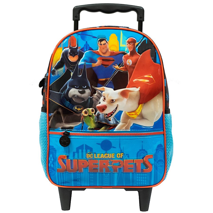 Kit Mochila de Rodinha Xeryus 16 Super Pets R 10750 Preto/Azul 2