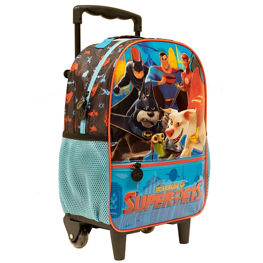 Kit Mochila de Rodinha Xeryus 16 Super Pets R 10750 Preto/Azul 3