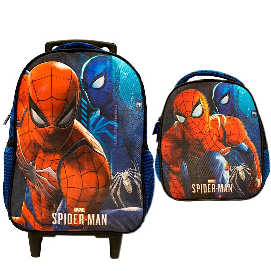 Kit Mochila de Rodinha Xeryus 16Y Spider-Man 10690 Azul 1