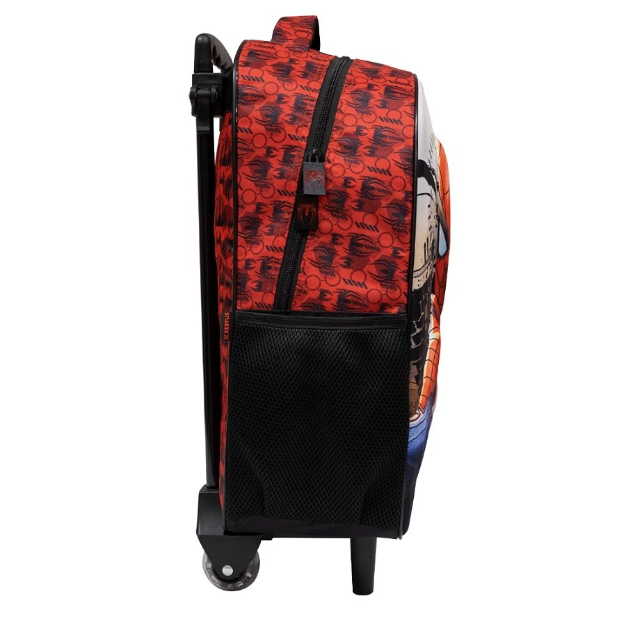 Kit Mochila de Rodinhas Xeryus 3D Spider-Man 10970 Vermelho 3