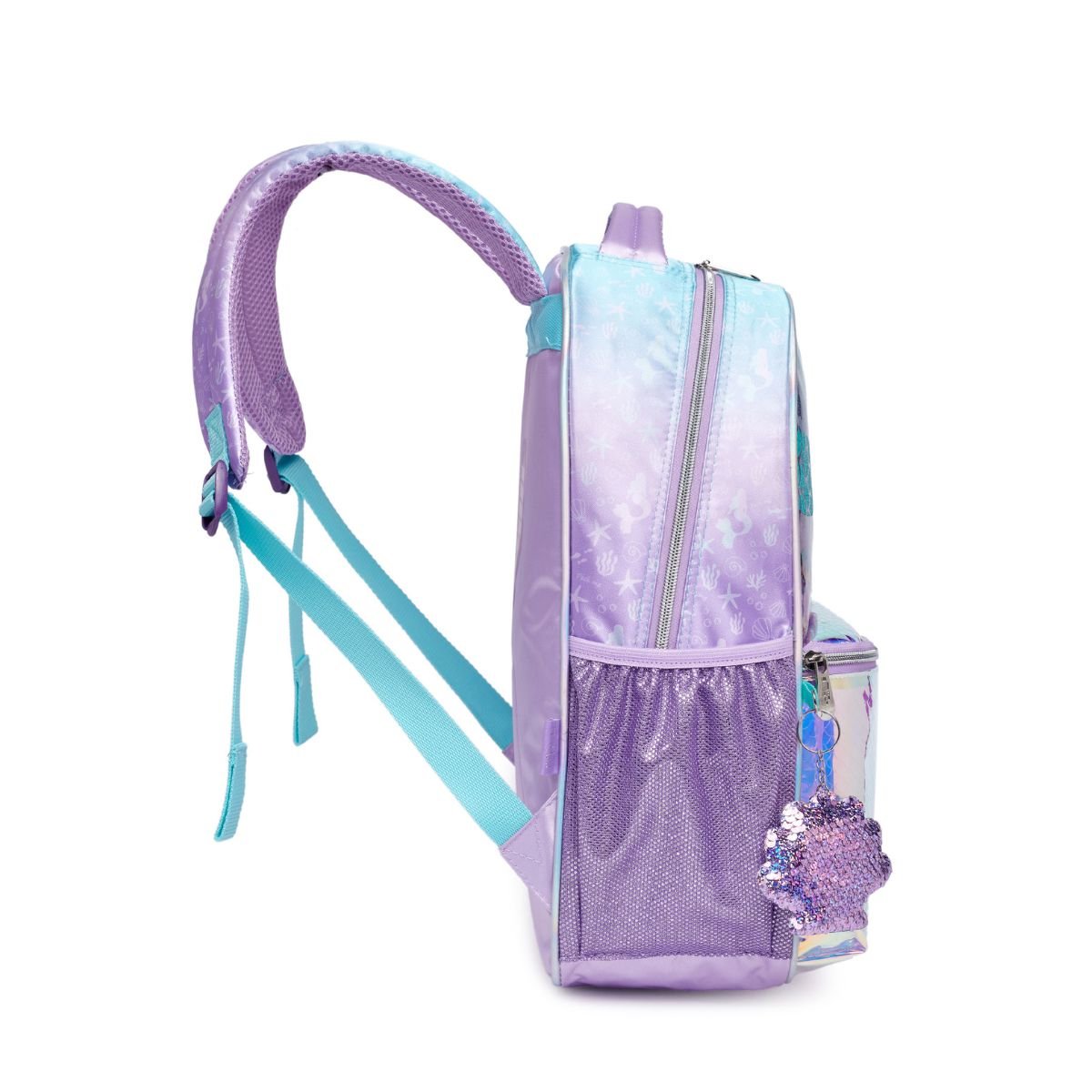 Kit Mochila + Lancheira Pacific Sereia 998AL04 Lilás 3