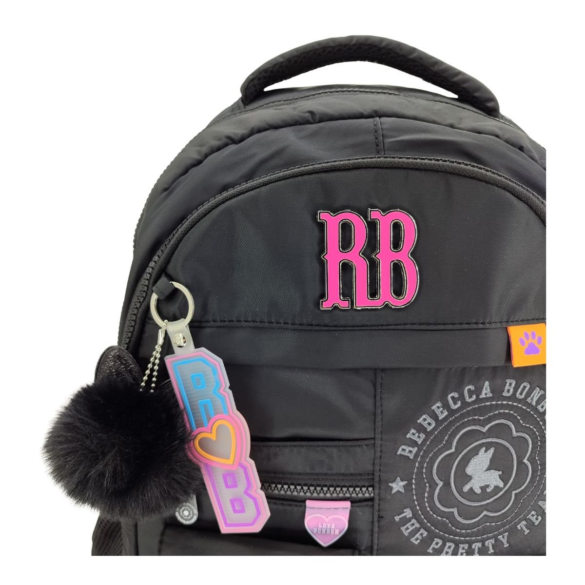Mochila Escolar Rebecca Bonbon 17,5" 24545 - Feminino Preto 3