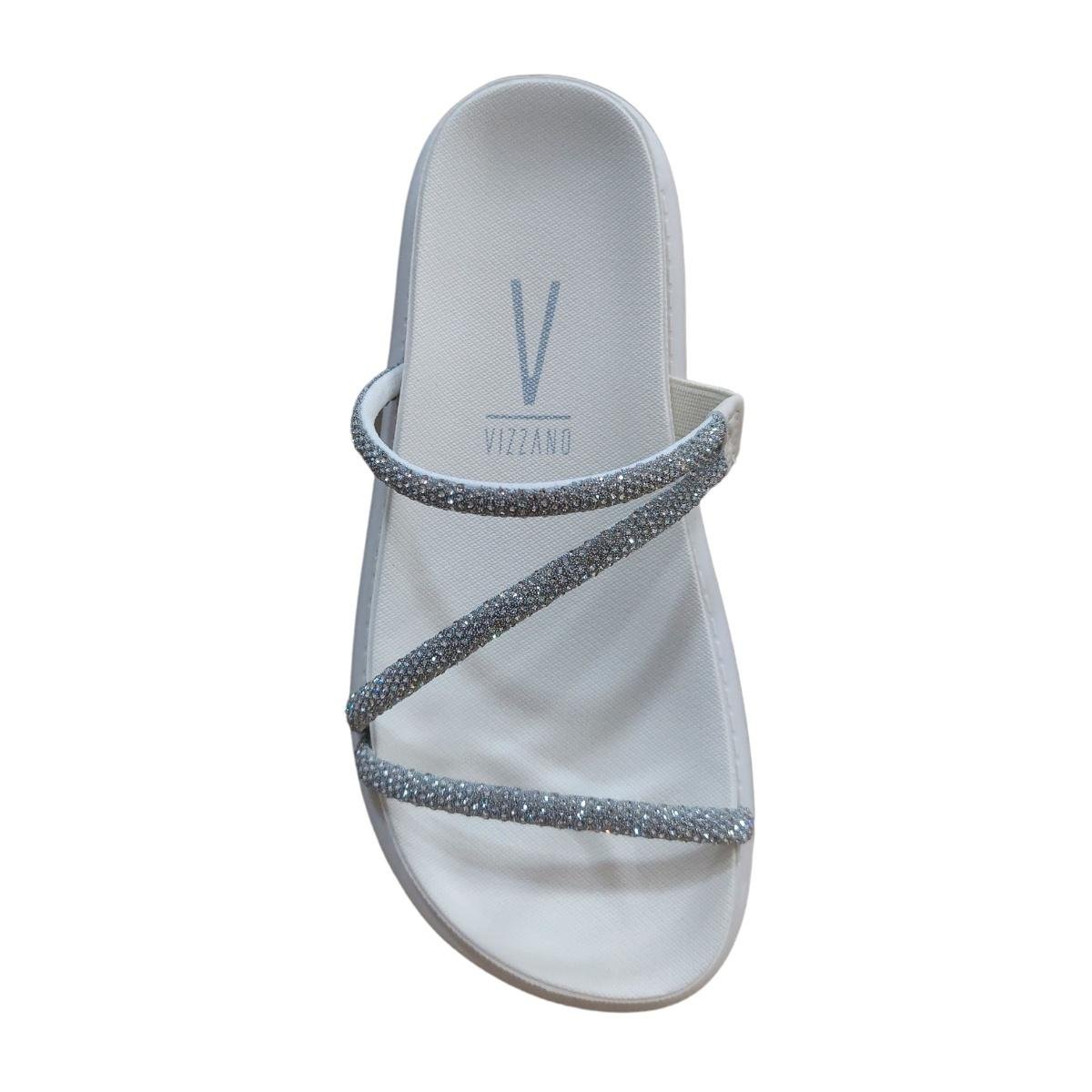 Papete Vizzano Tiras Com Strass 6459118 - Feminino Branco 2