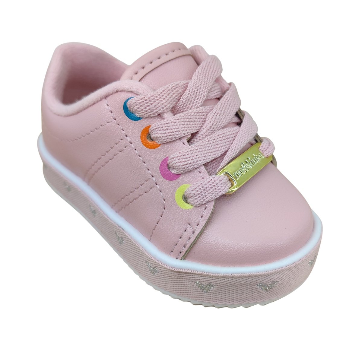 Tênis Molekinha Napa Turim Coração 2131612 - Infantil Rosa 2