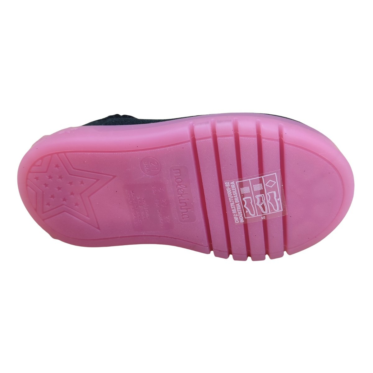 Tênis Molekinha Tecido Mumbai 2742100 - Infantil Preto 5