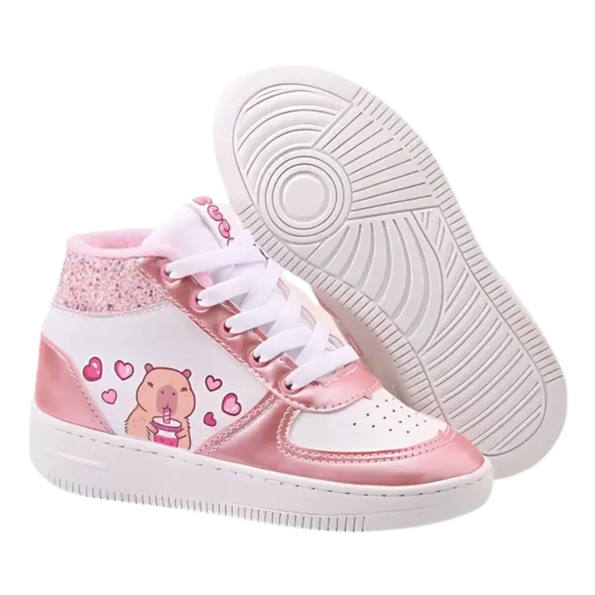 Tênis Minipé Capivara Cute Glitter MP2536S - juvenil Rosa 2