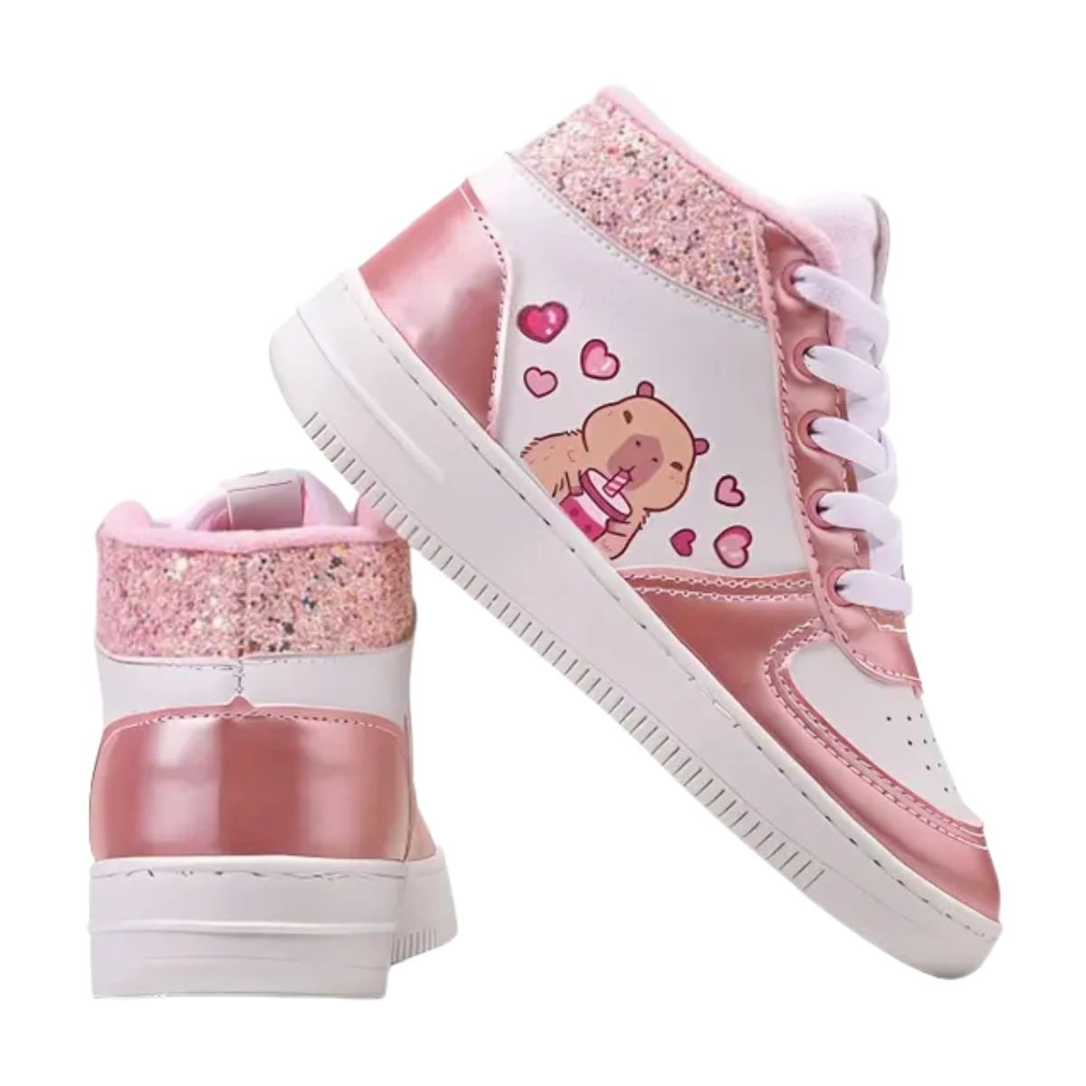 Tênis Minipé Capivara Cute Glitter MP2536S - juvenil Rosa 4