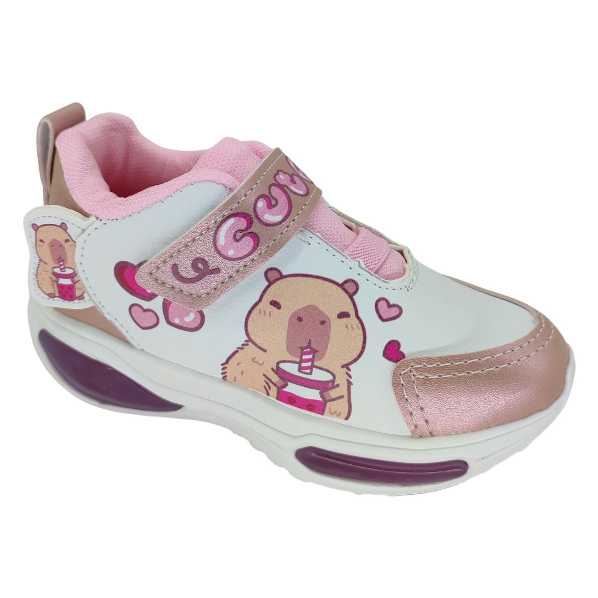 Tênis Minipé Capivara Cute Led MP2530 - Juvenil