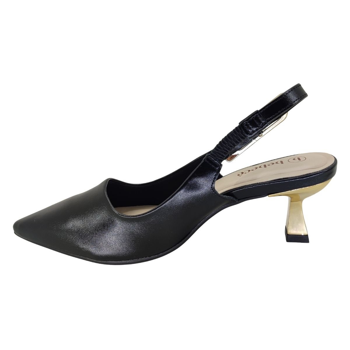 Sandália Bebecê Scarpin Bico Fino T3814381 - Feminino Preto 3