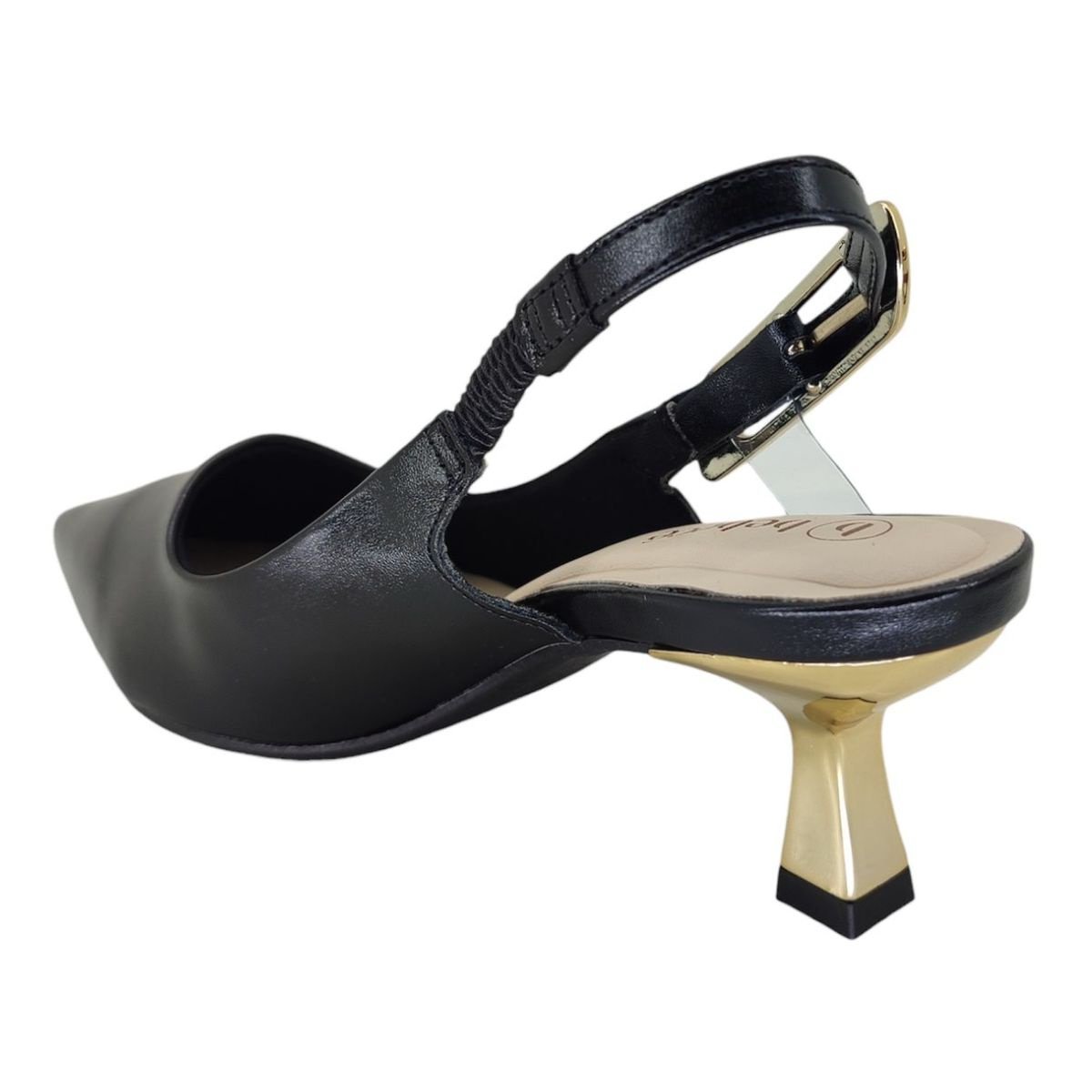Sandália Bebecê Scarpin Bico Fino T3814381 - Feminino Preto 4