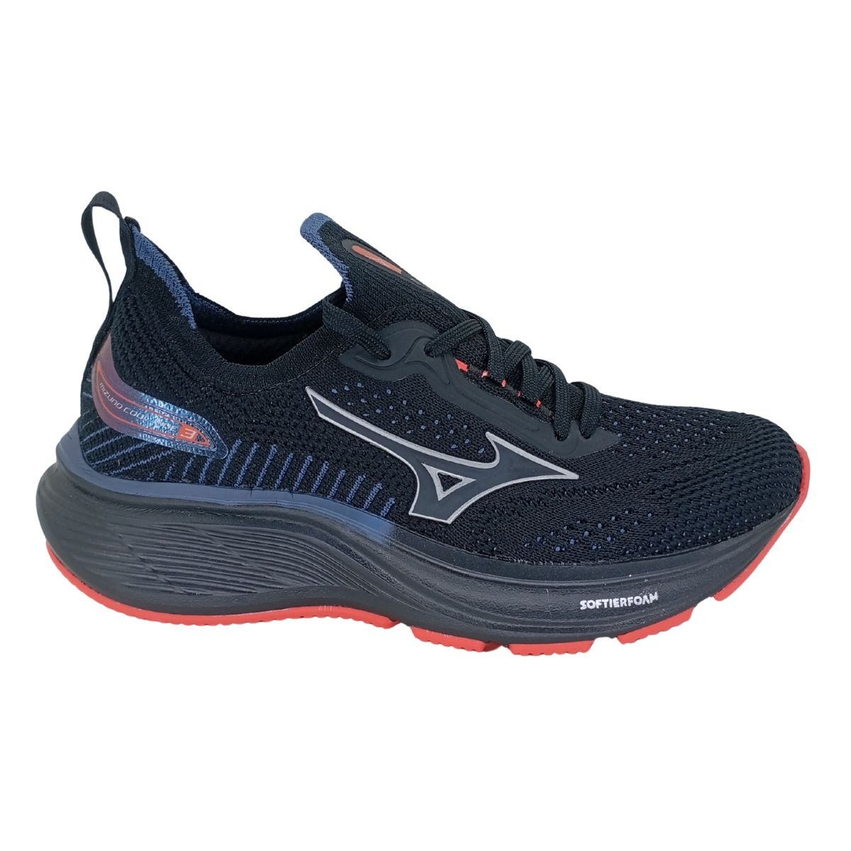 Tênis Mizuno Cool Ride 3 Junior - Juvenil Preto 2
