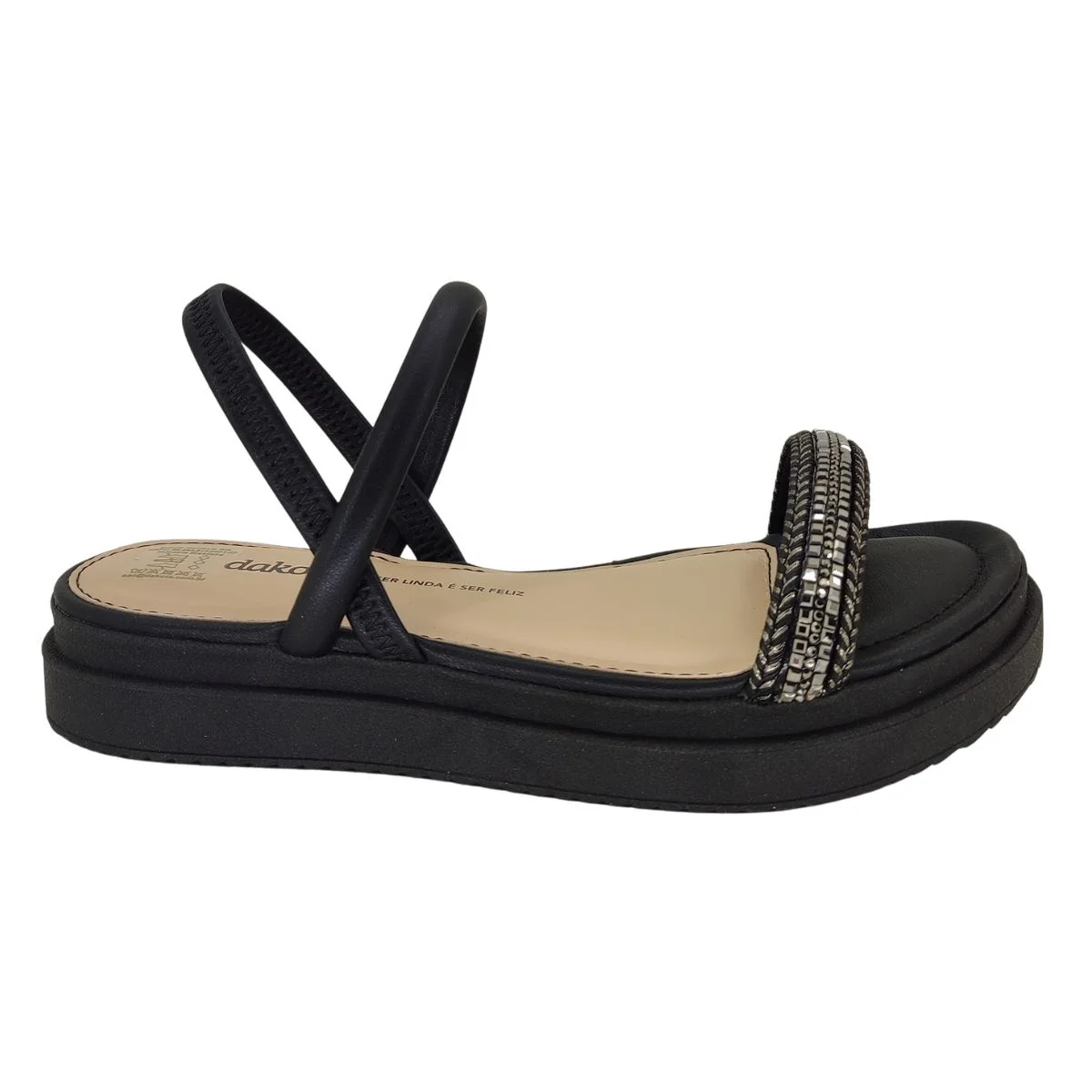 Sandália Dakota Strass Y8901 - Feminino Preto 2