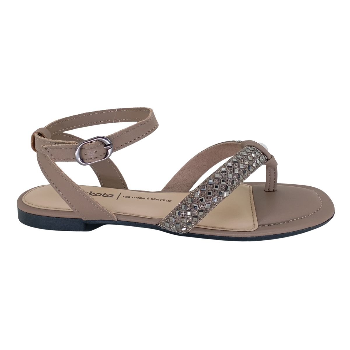 Sandália Dakota Rasteira Y9653 - Feminino Marrom 2