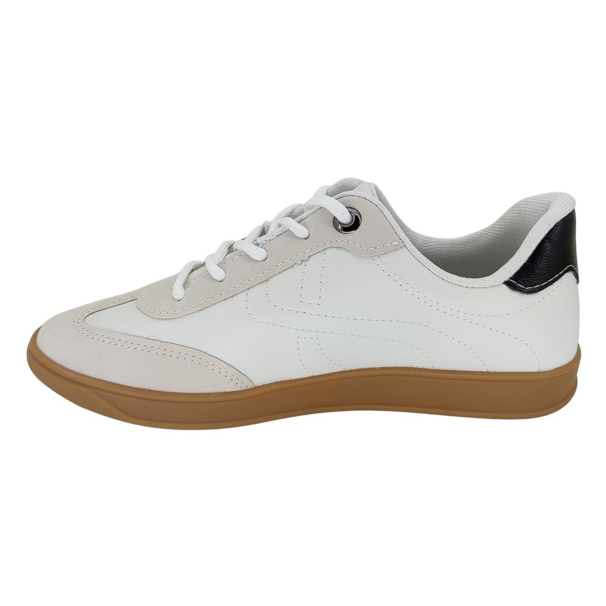 Tênis Dakota Casual D0841 - Feminino Branco/Preto 3