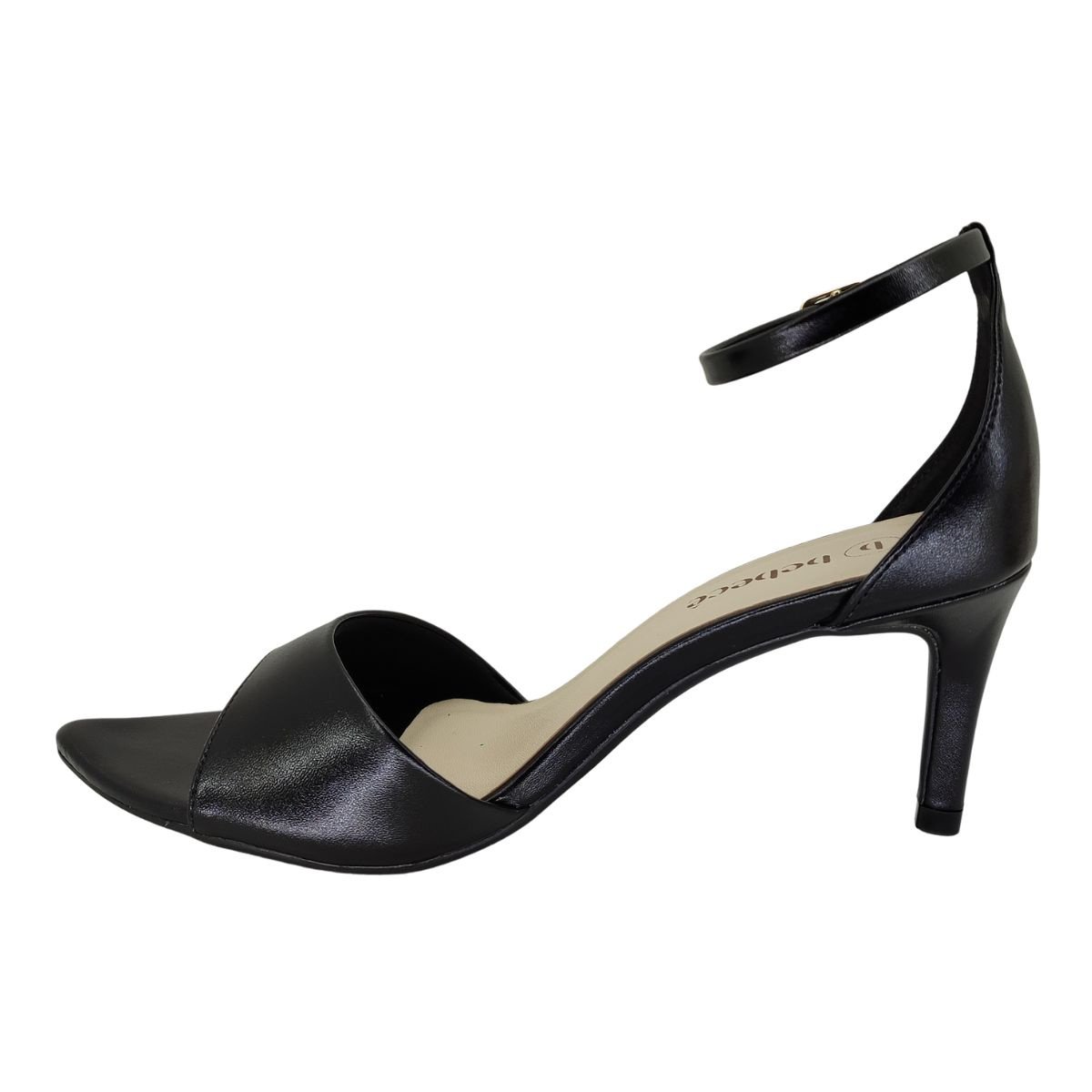 Sandália Bebecê Salto Baixo Fino T6032105 - Feminino Preto 3