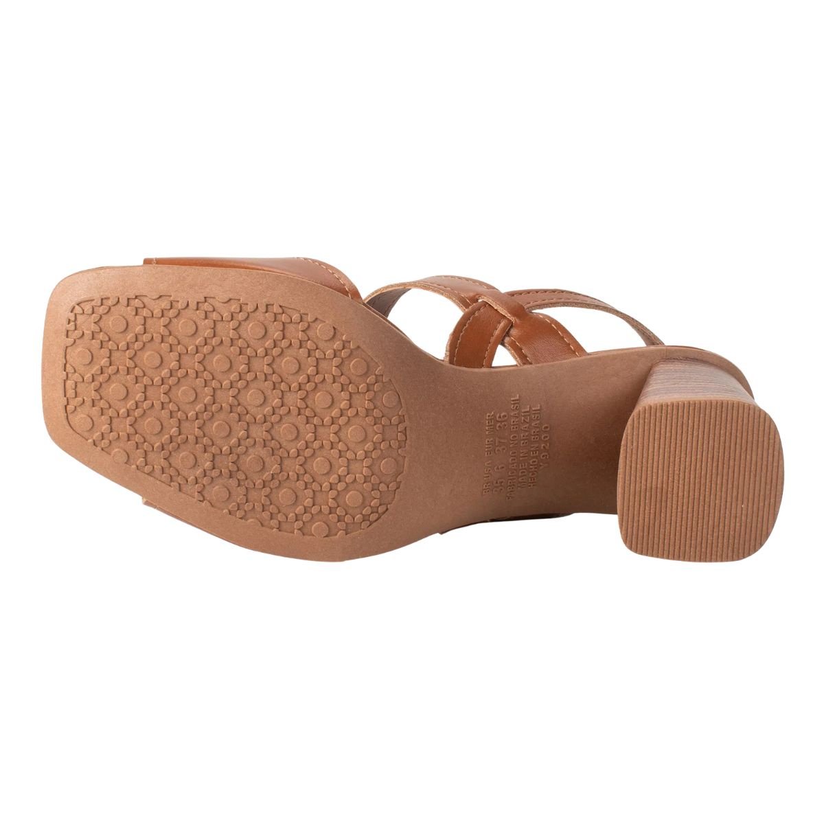 Sandália Dakota Salto Bloco Pedraria Y9762 - Feminino Marrom 5