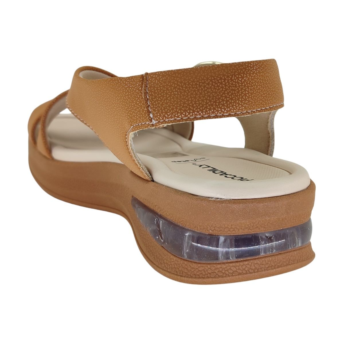 Sandália Piccadilly Soft Step Anabela 599006 - Feminino Marrom 4