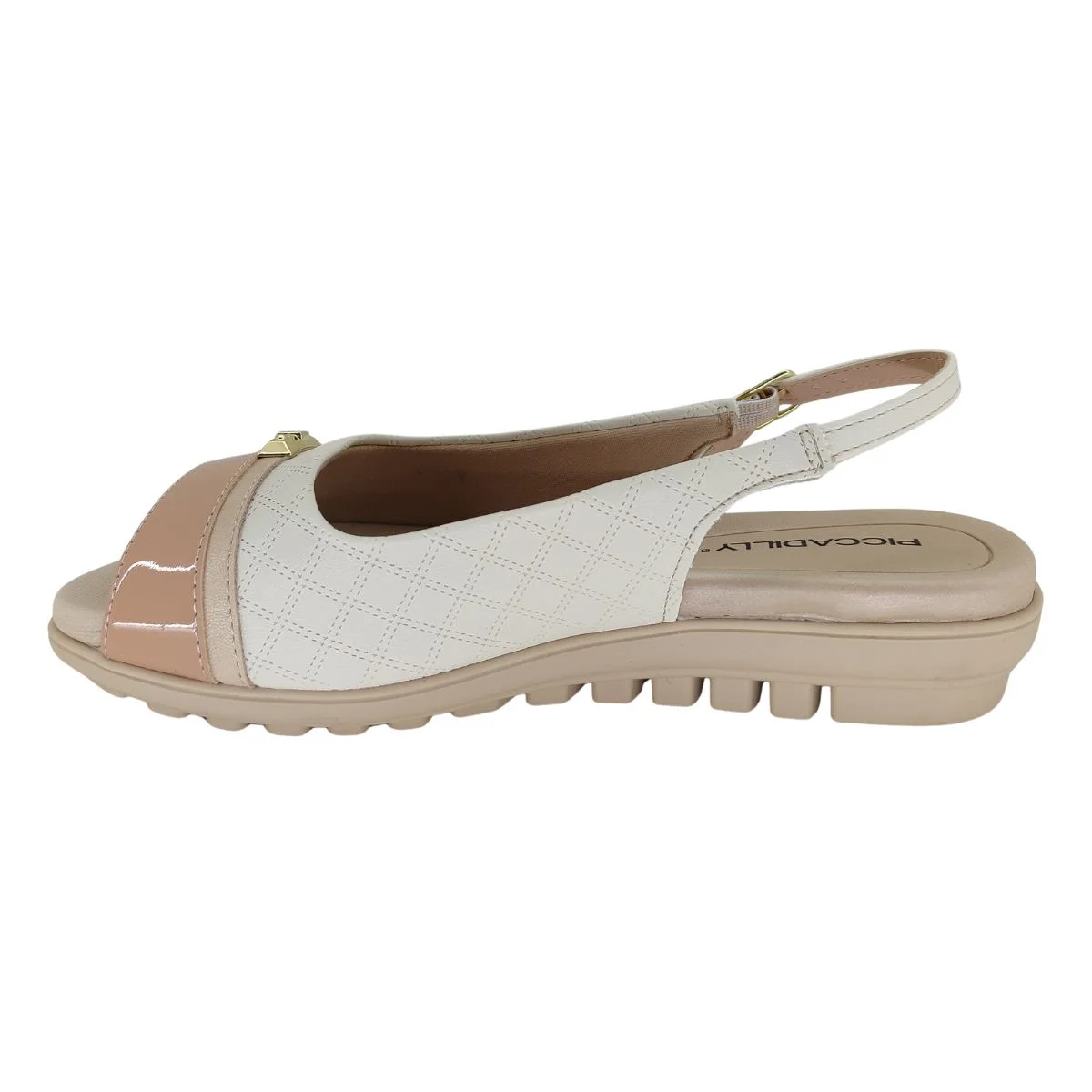 Sandália Piccadilly Soft Matelasse 523011 - Feminino Bege 3