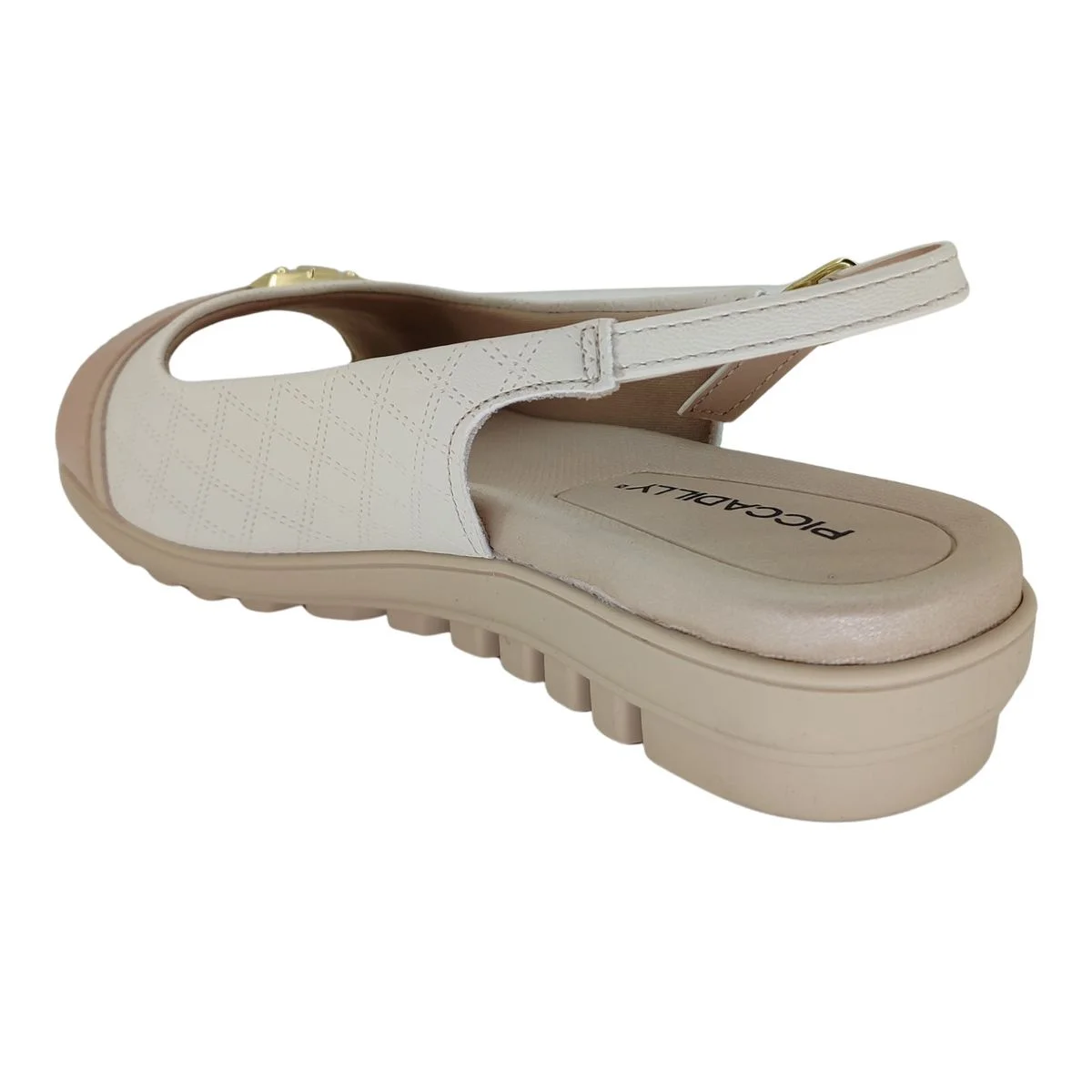 Sandália Piccadilly Soft Matelasse 523011 - Feminino Bege 5