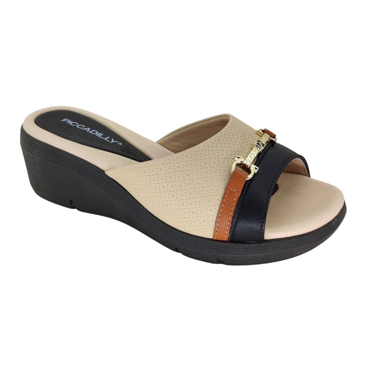 Sandália Piccadilly Stretch Soft Pontilhado 540411 Feminino