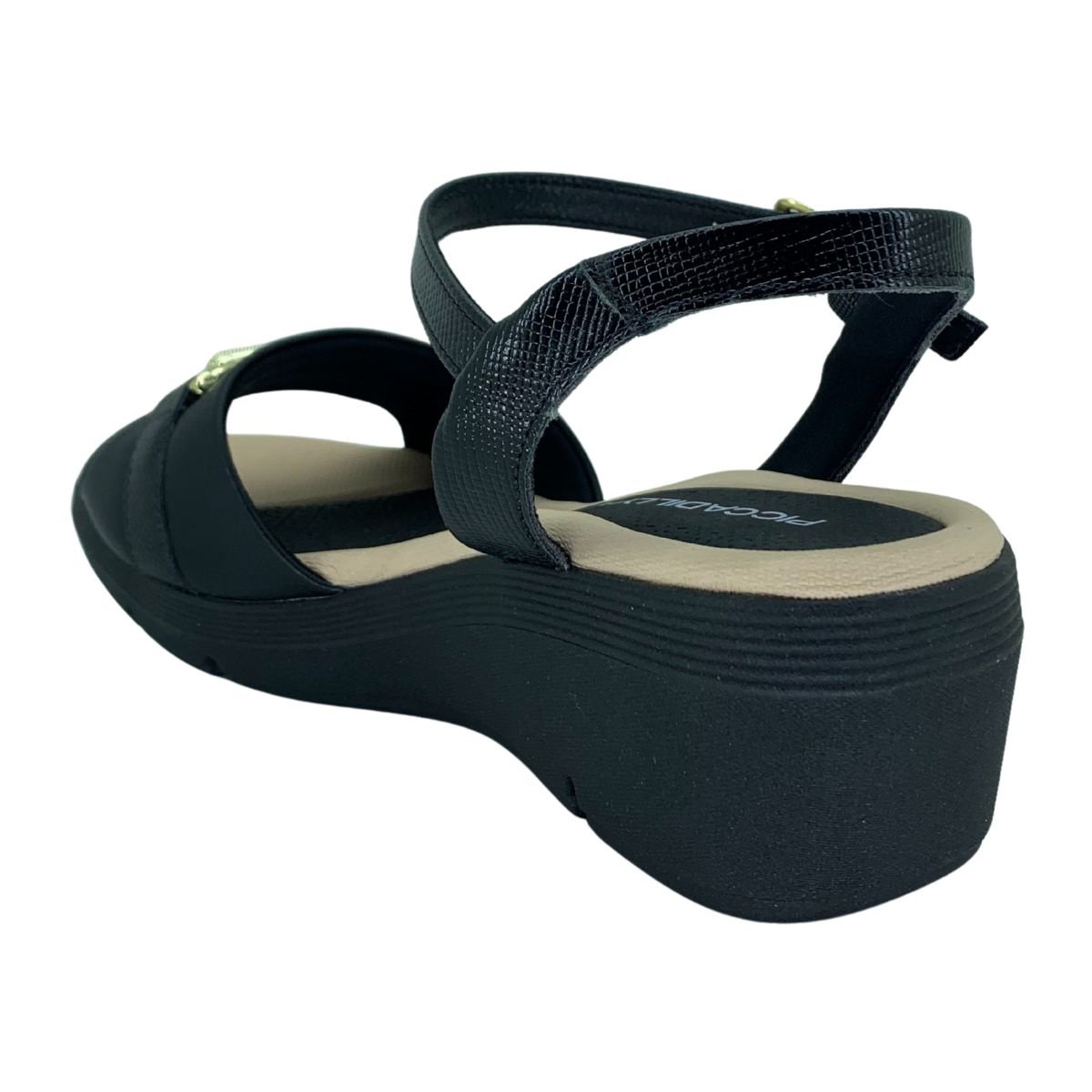 Sandália Piccadilly Anabela 540413 - Feminino Preto 4