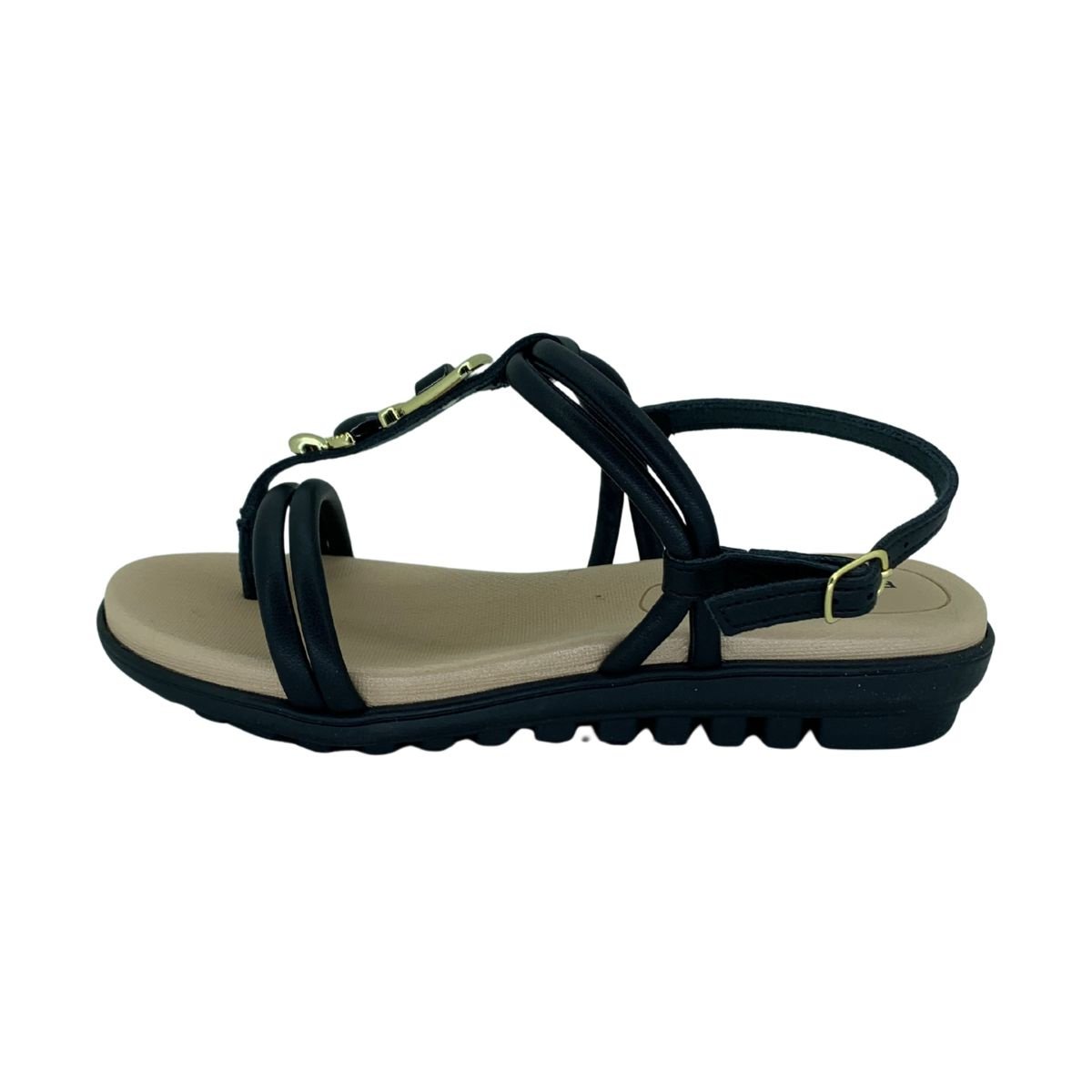 Sandália Piccadilly Napa Stretch Soft 523002 - Feminino Preto 3