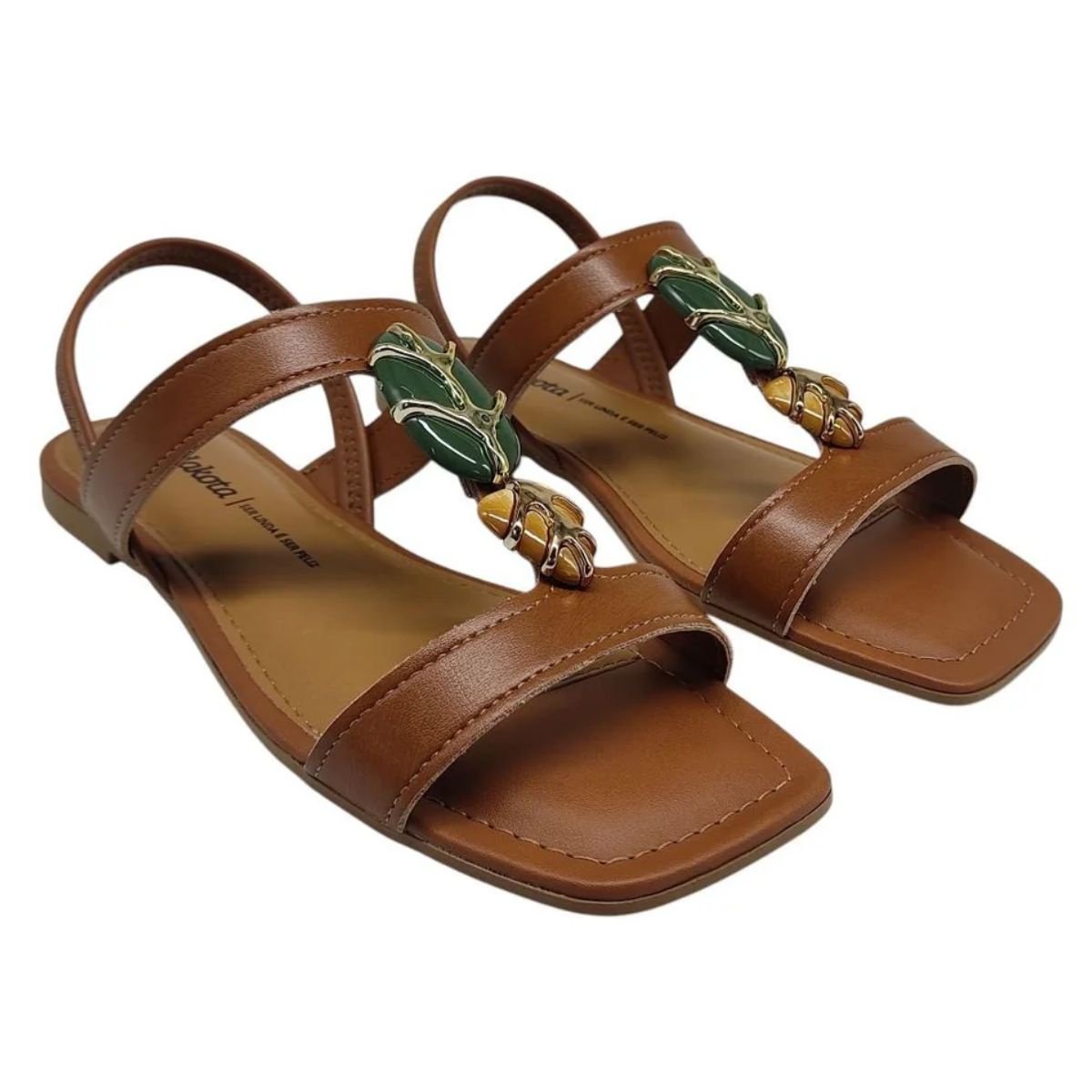 Sandália Dakota Rasteira Y9611 - Feminino Marrom 3