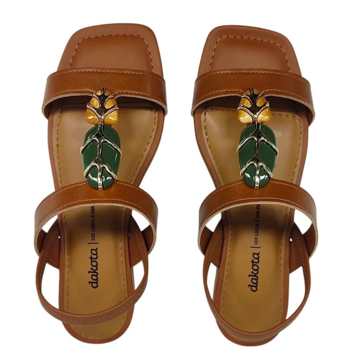 Sandália Dakota Rasteira Y9611 - Feminino Marrom 5