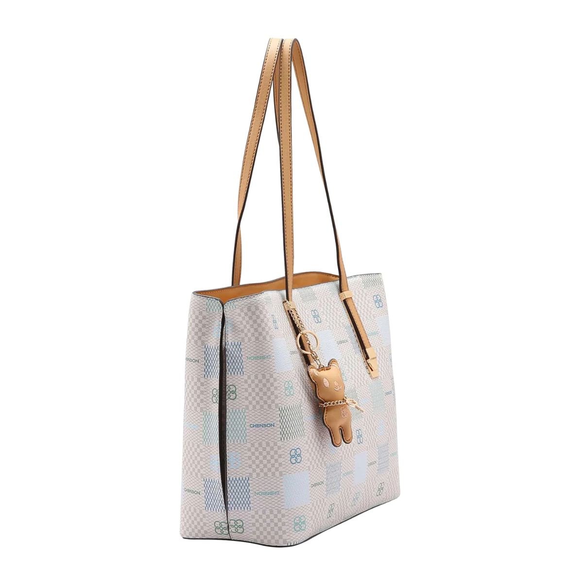 Bolsa Chenson Elemento Gráfico Ombro 85092 - Feminino Bege 2