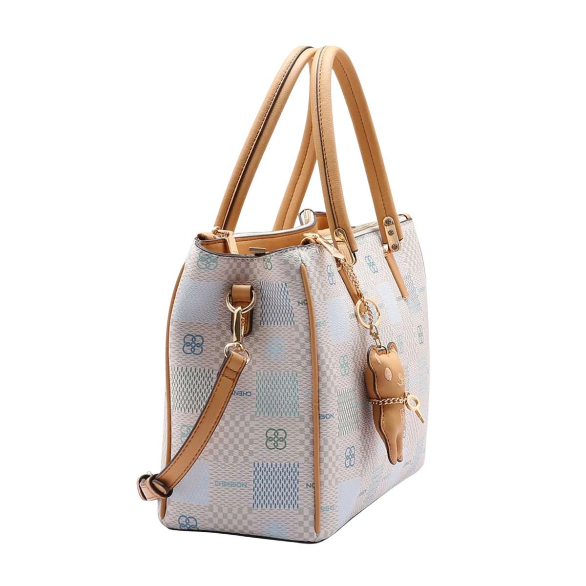Bolsa Chenson Elemento Gráfico Mão CG85093 - Feminino Branco 2