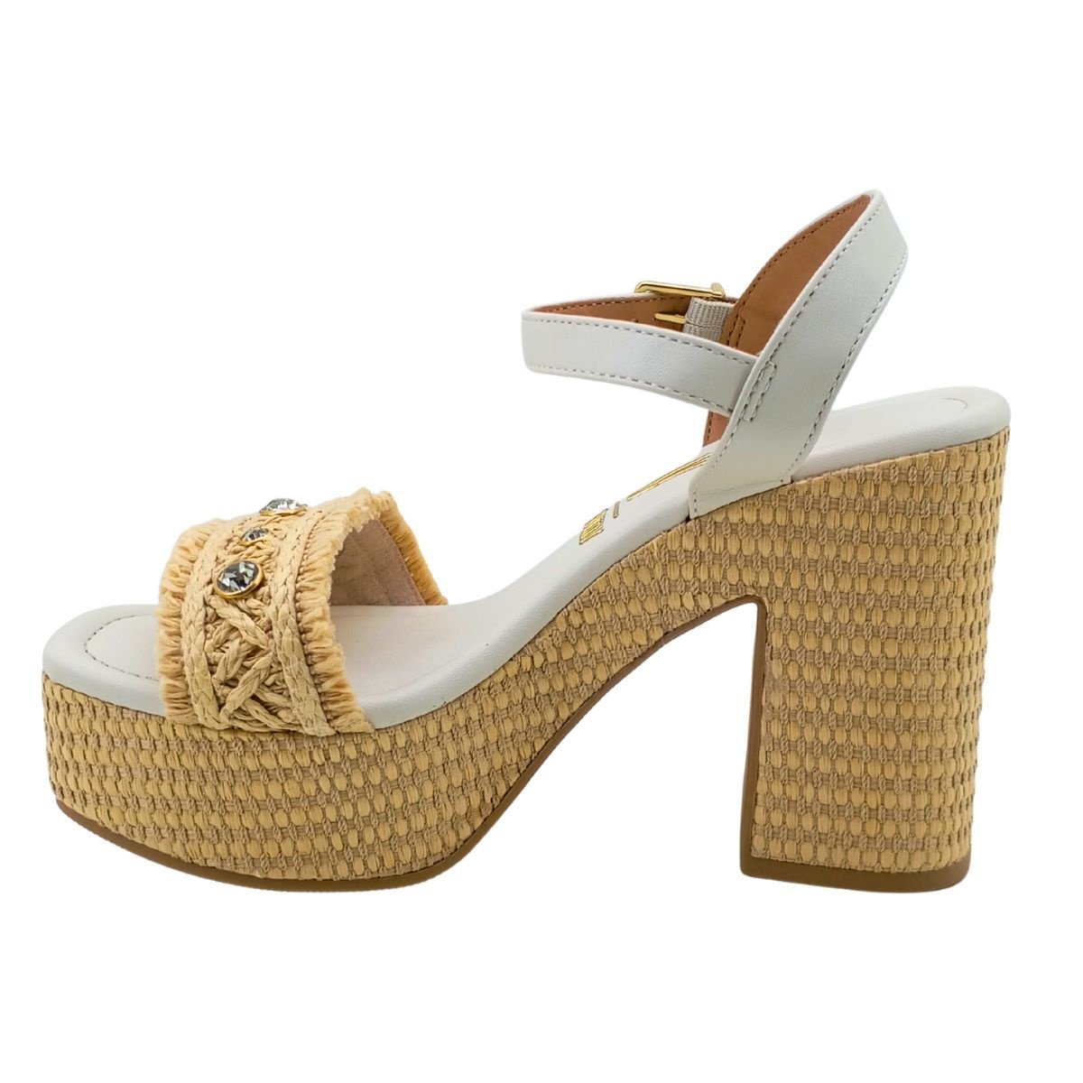 Sandália Bloco Vizzano Palha 6541112 - Feminino Bege 3