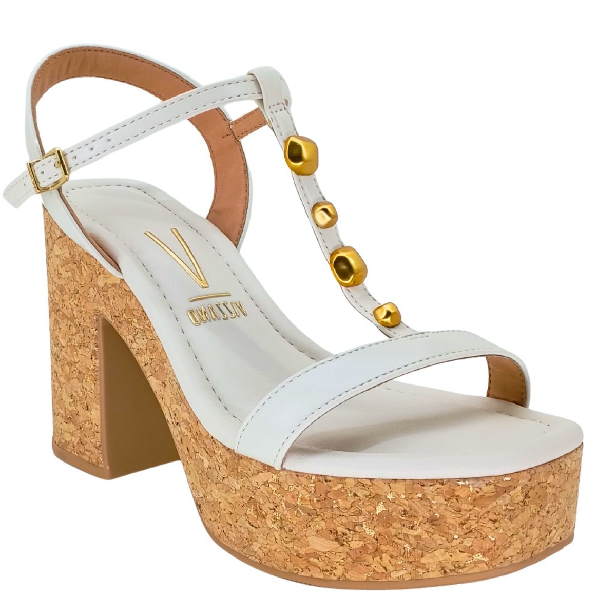 Salto Bloco Vizzano Meia Pata Cortiça 6541101 - Feminino