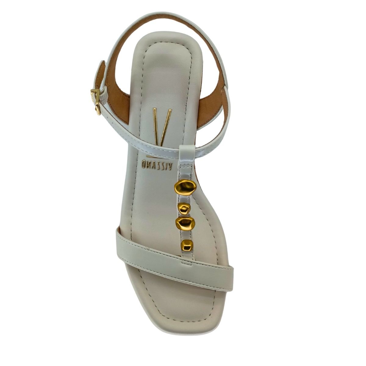 Salto Bloco Vizzano Meia Pata Cortiça 6541101 - Feminino Branco 4