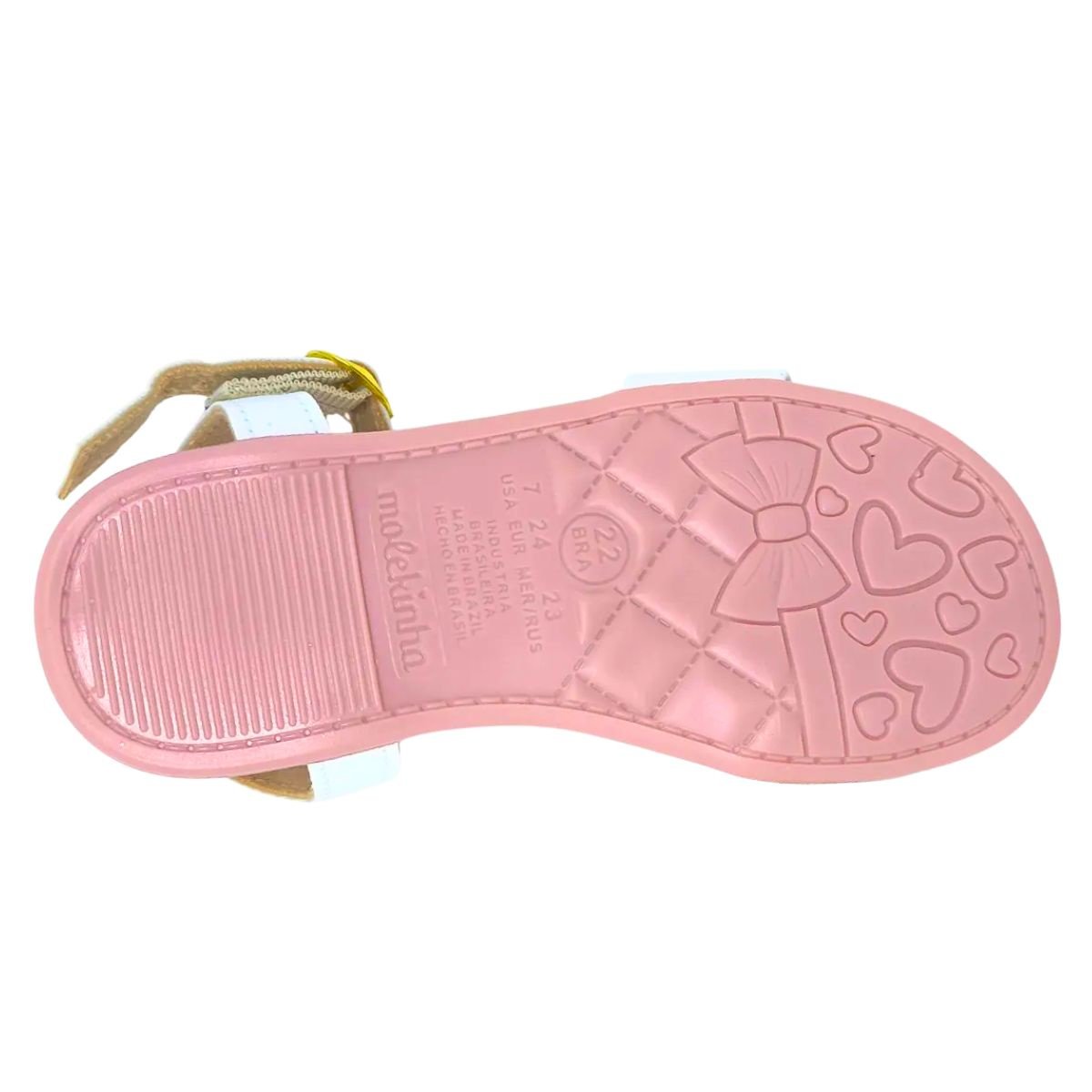 Sandália Molekinha Napa Turim 2743100 - Infantil Branco 5