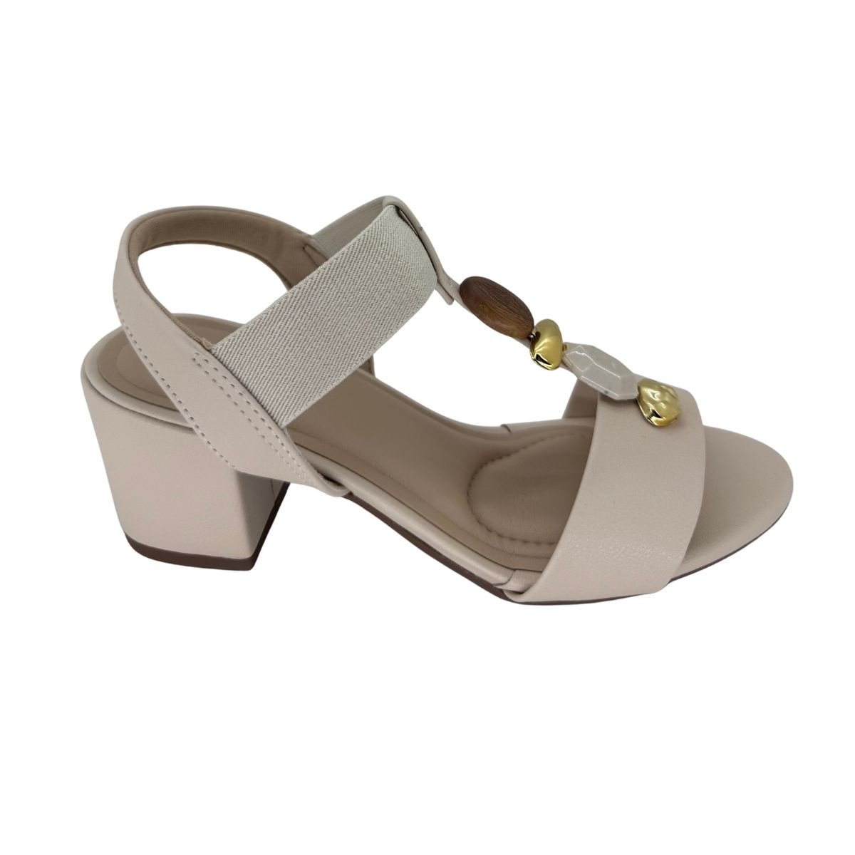 Sandália Modare Salto Bloco 7109465 - Feminino Branco 2