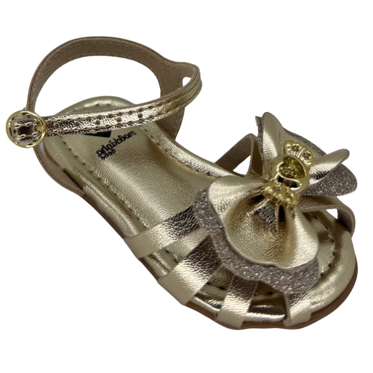 Sandália Molekinha Brilho Italia 2114282 - Infantil