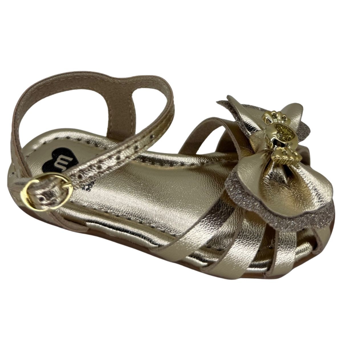 Sandália Molekinha Brilho Italia 2114282 - Infantil Dourado 2