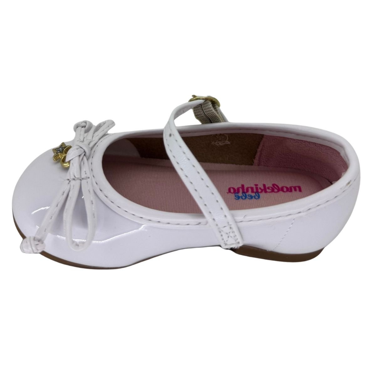 Sapatilha Molekinha Brilho Italia 21061065 - Infantil Branco 3