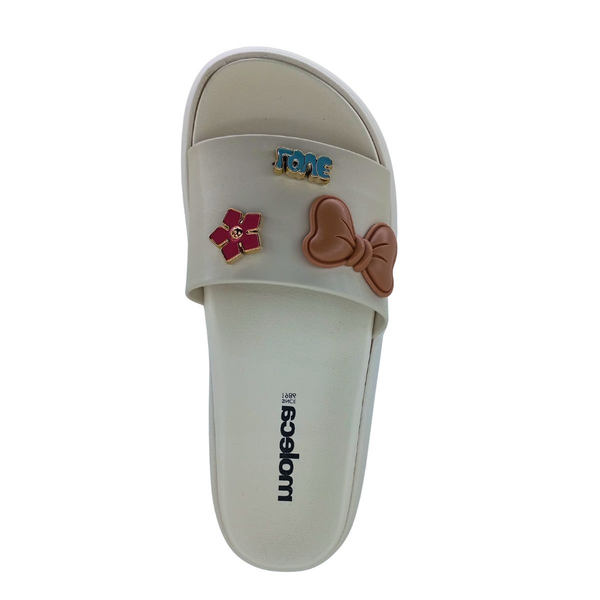 Chinelo Moleca Slide 5469151 - Feminino Branco 4