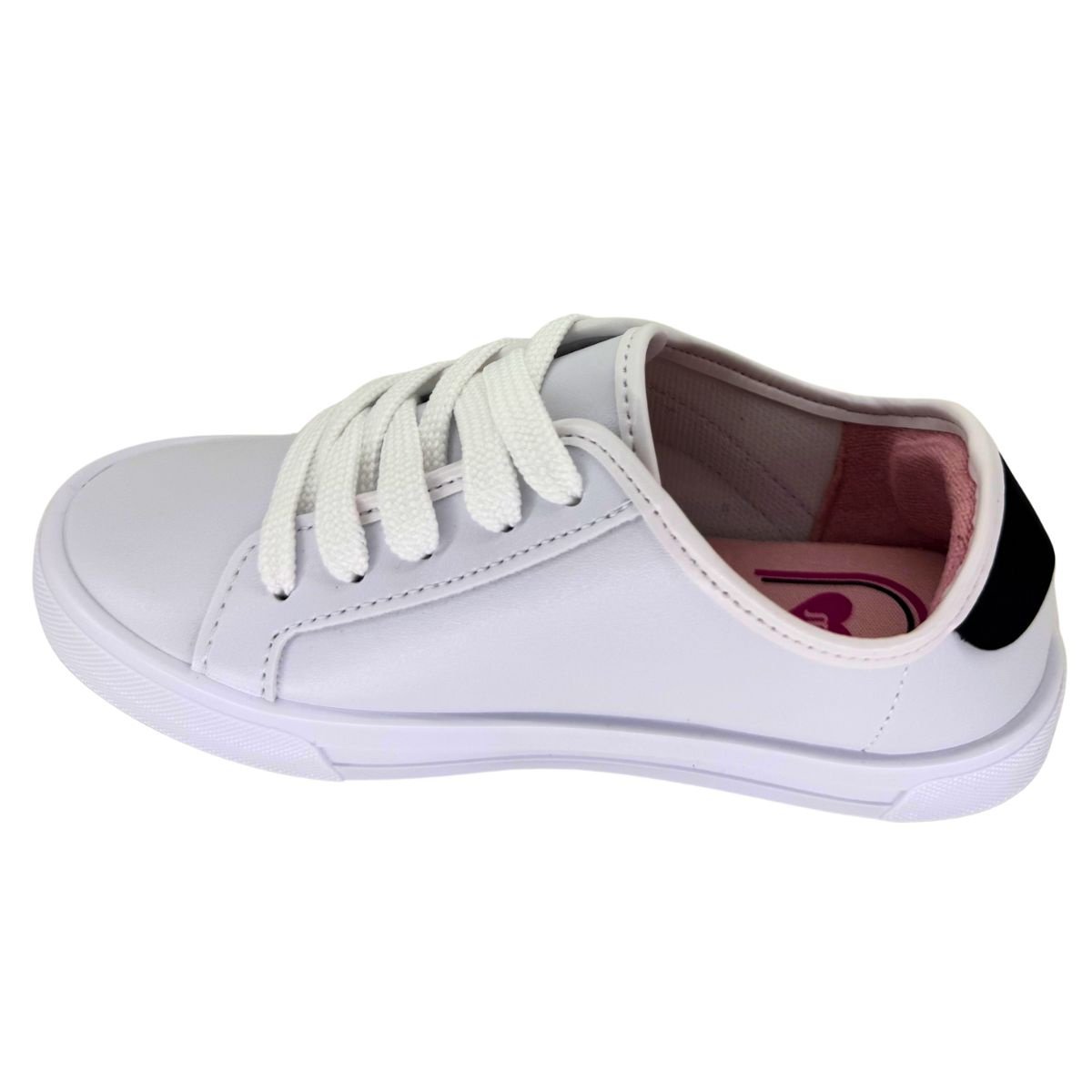 Tênis Molekinha Napa Sardenha 2524462 - Juvenil Branco/Preto 3