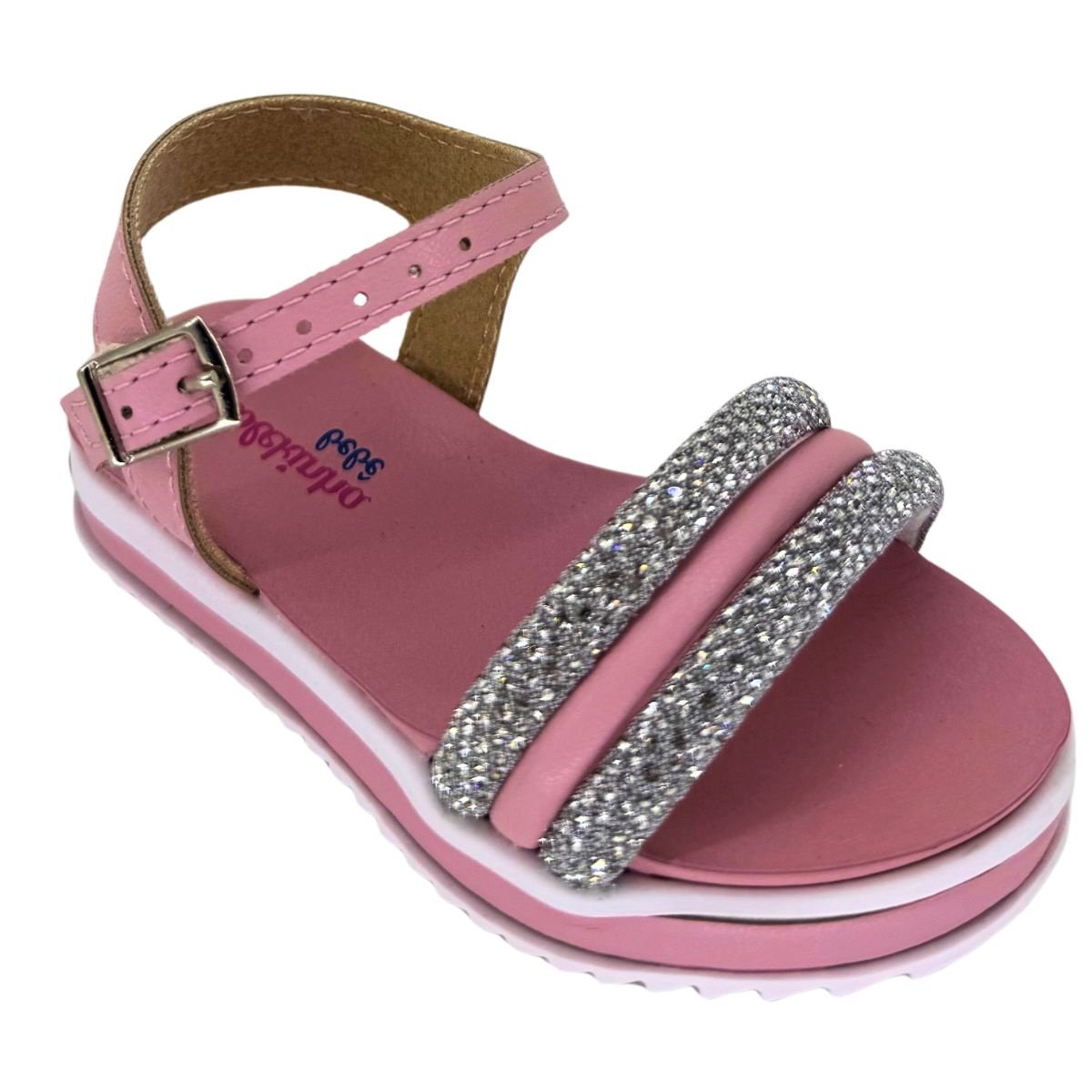 Sandália Molekinha Tira com Brilho 2724123 - Infantil
