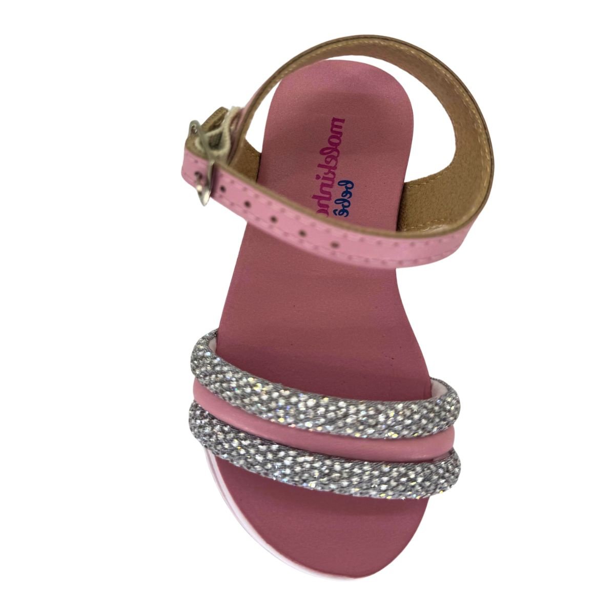 Sandália Molekinha Tira com Brilho 2724123 - Infantil Rosa 4