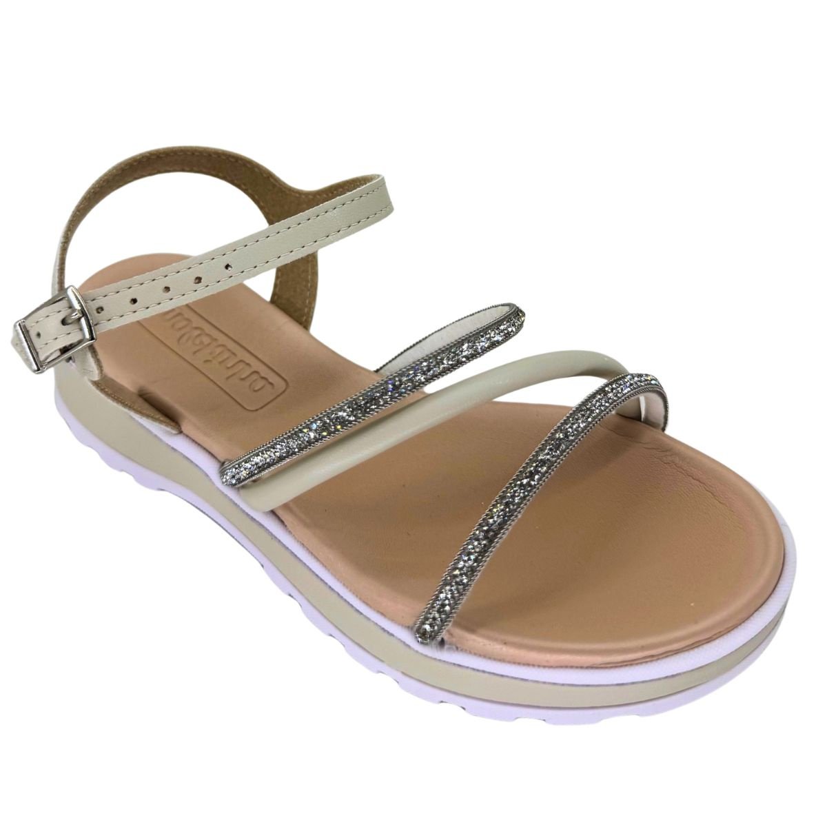 Sandália Molekinha Tiras com Brilho 2361205 - Juvenil