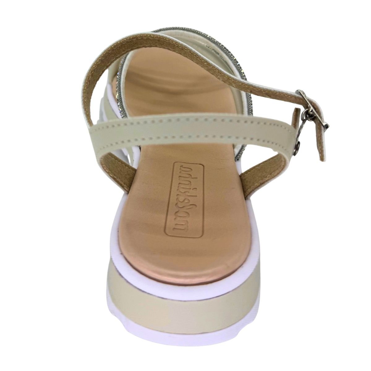 Sandália Molekinha Tiras com Brilho 2361205 - Juvenil Bege 6