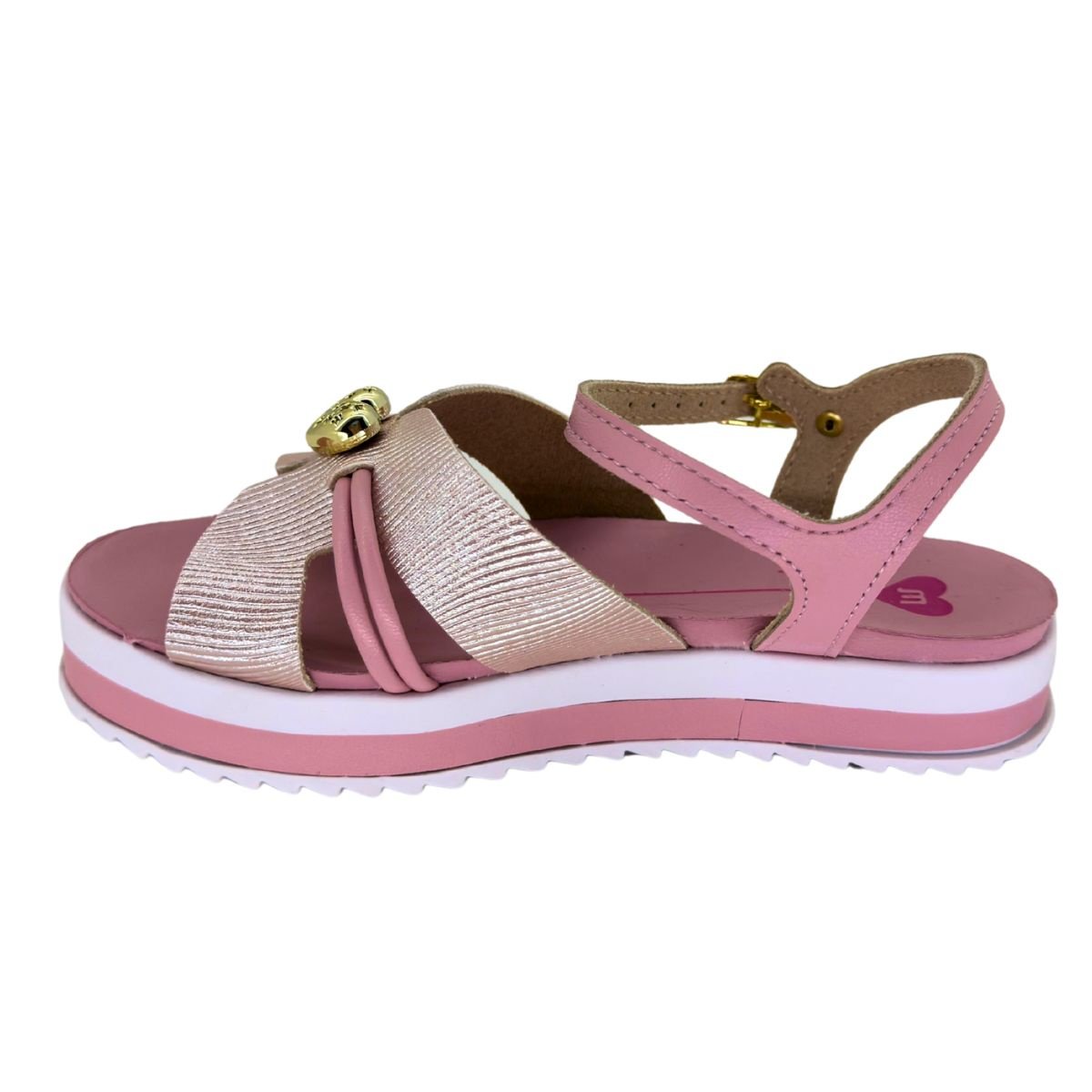 Sandália Molekinha Napa Twist 23051574 - Juvenil Rosa 3