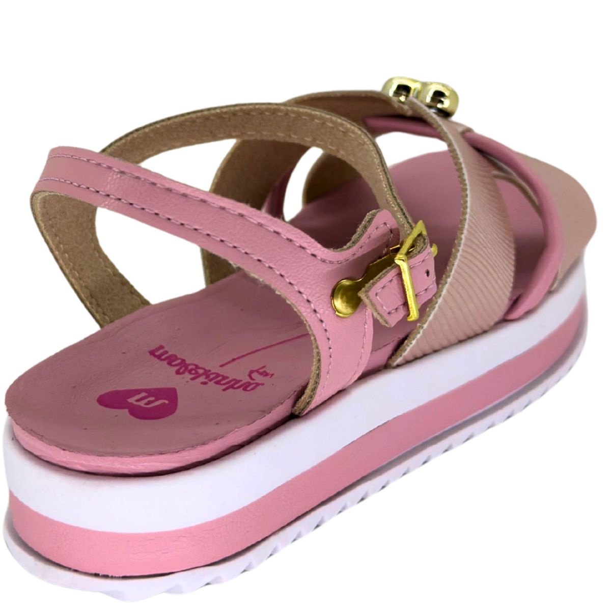 Sandália Molekinha Napa Twist 23051574 - Juvenil Rosa 6