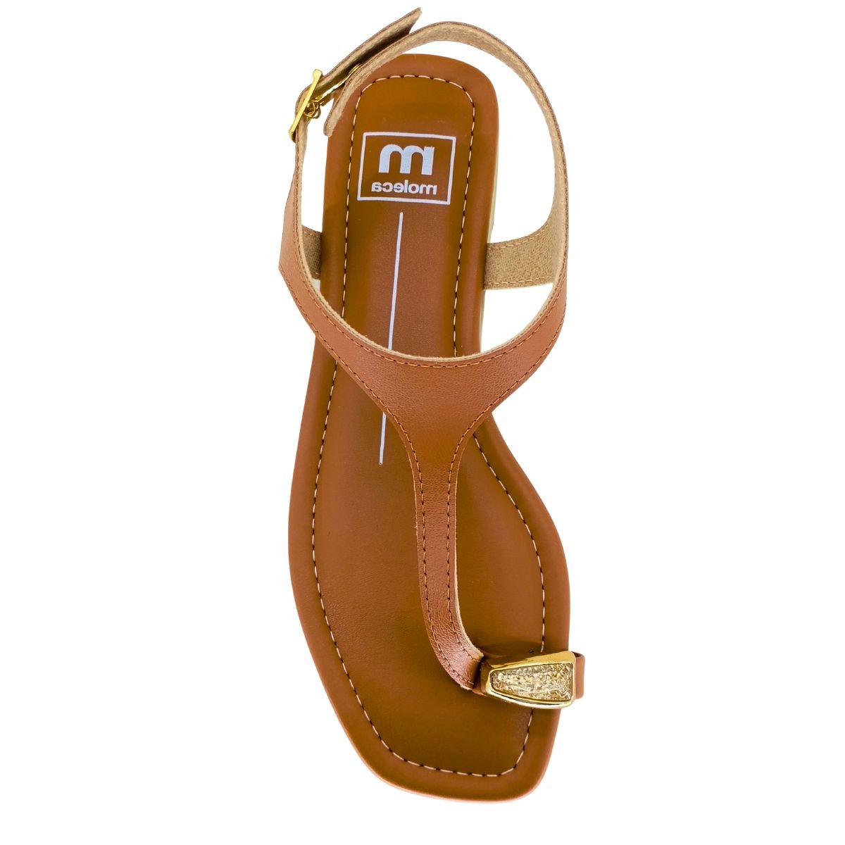 Sandália Moleca Anel de Dedo 5559103 - Feminino Marrom 4