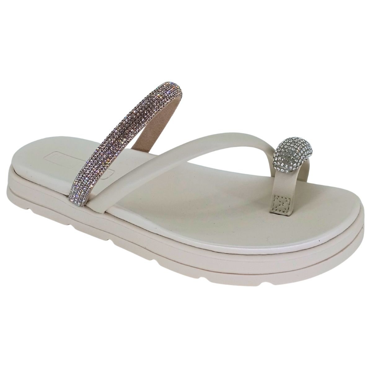 Sandália Moleca Tiras com Brilho 5490127 - Feminino